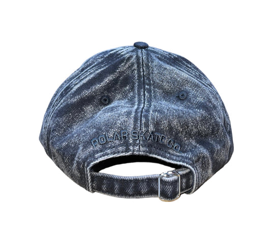CHAPEAU POLAR STROKE DENIM DARK ACID NOIR