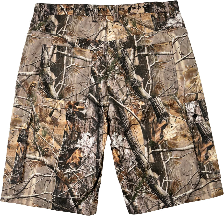 LOVIAH TROOPER COTTON CARGO SHORTS CAMO TREE
