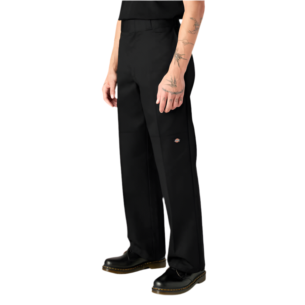 DICKIES DOUBLE KNEE TWILL PANTS LOOSE BLACK
