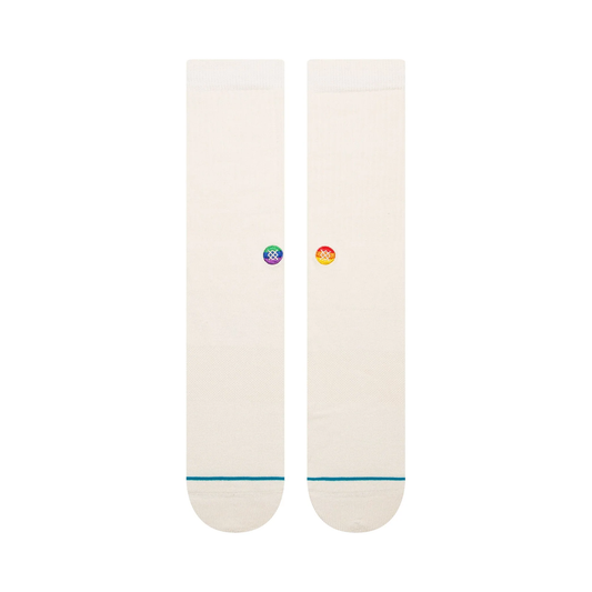 STANCE X ENCIRCLE LOVE CREW SOCKS WHITE