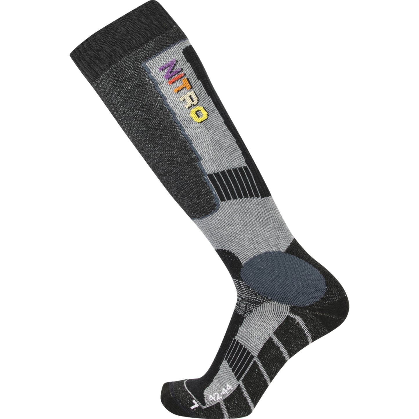CHAUSSETTES NITRO HOMME CLOUD 8 NOIR GRIS