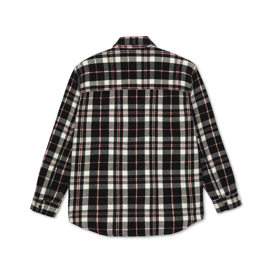 POLAR BIG BOY OVERSHIRT FLANNEL BLACK/ CLOUD WHITE/RED