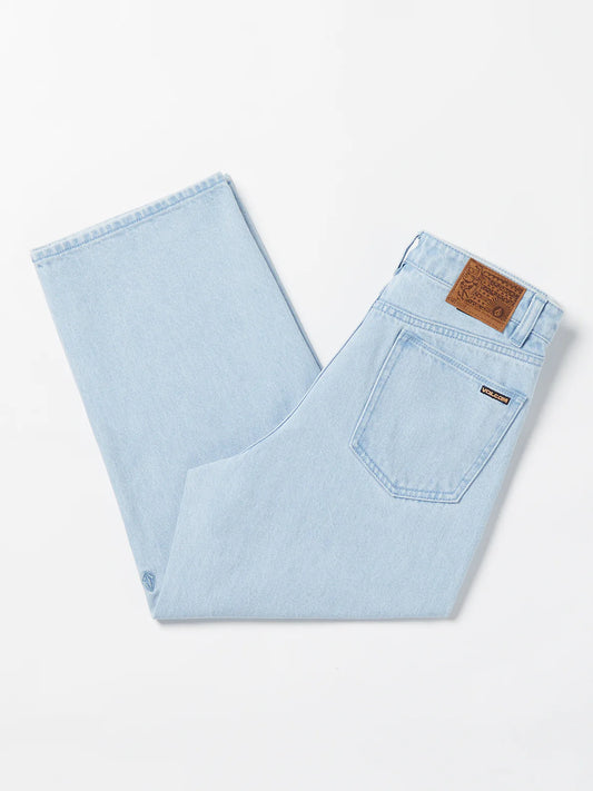 VOLCOM BILLOW RELAXED RISE PANTALON EN DENIM COUPE AMPLE BLEU CLAIR