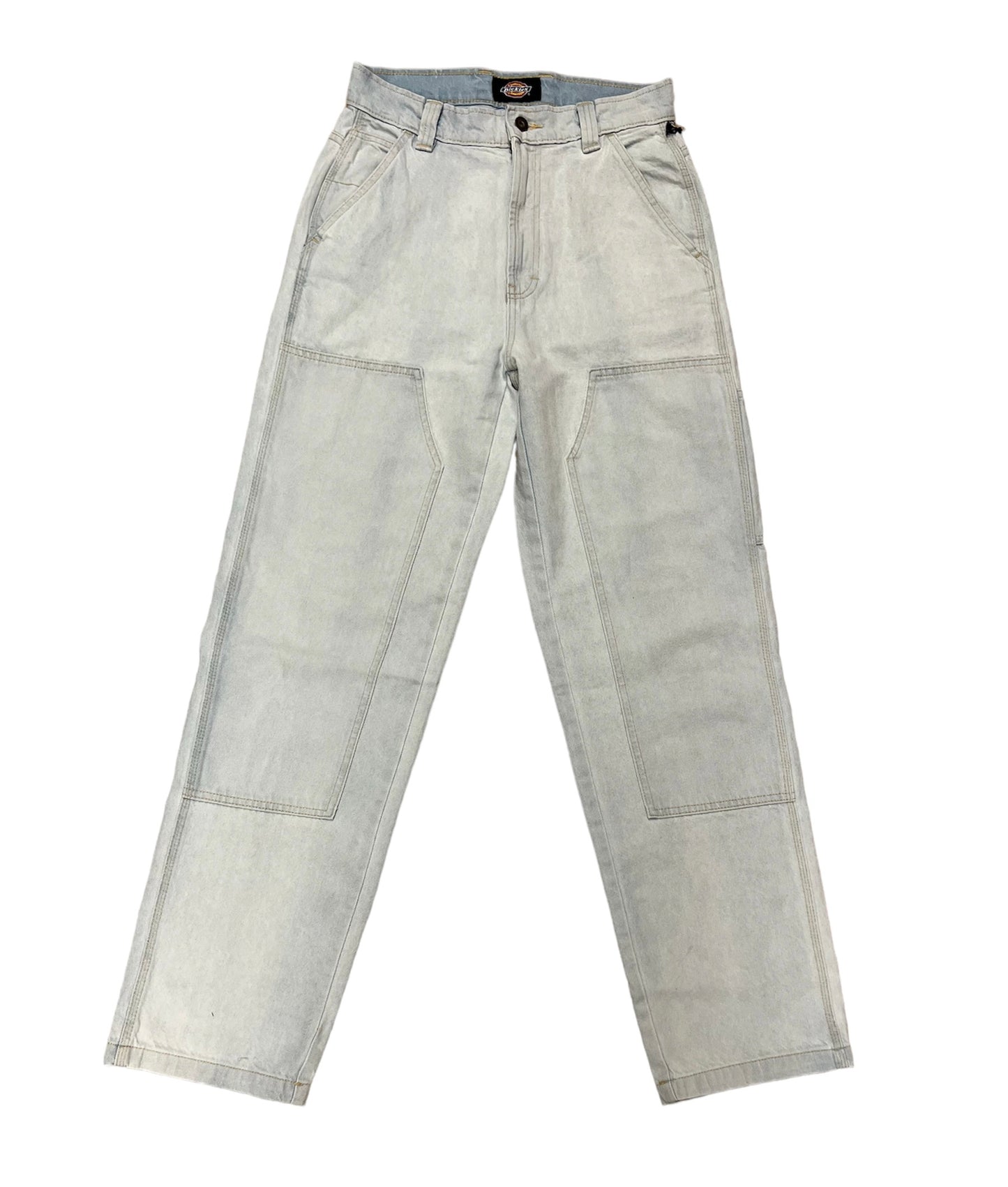 DICKIES DENIM PANTALON Ample À DOUBLE GENOUX DENIM CLAIR