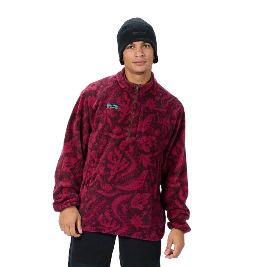 AIRBLASTER FLEECE HALF ZIP PLUM EARTH LIFE 2027