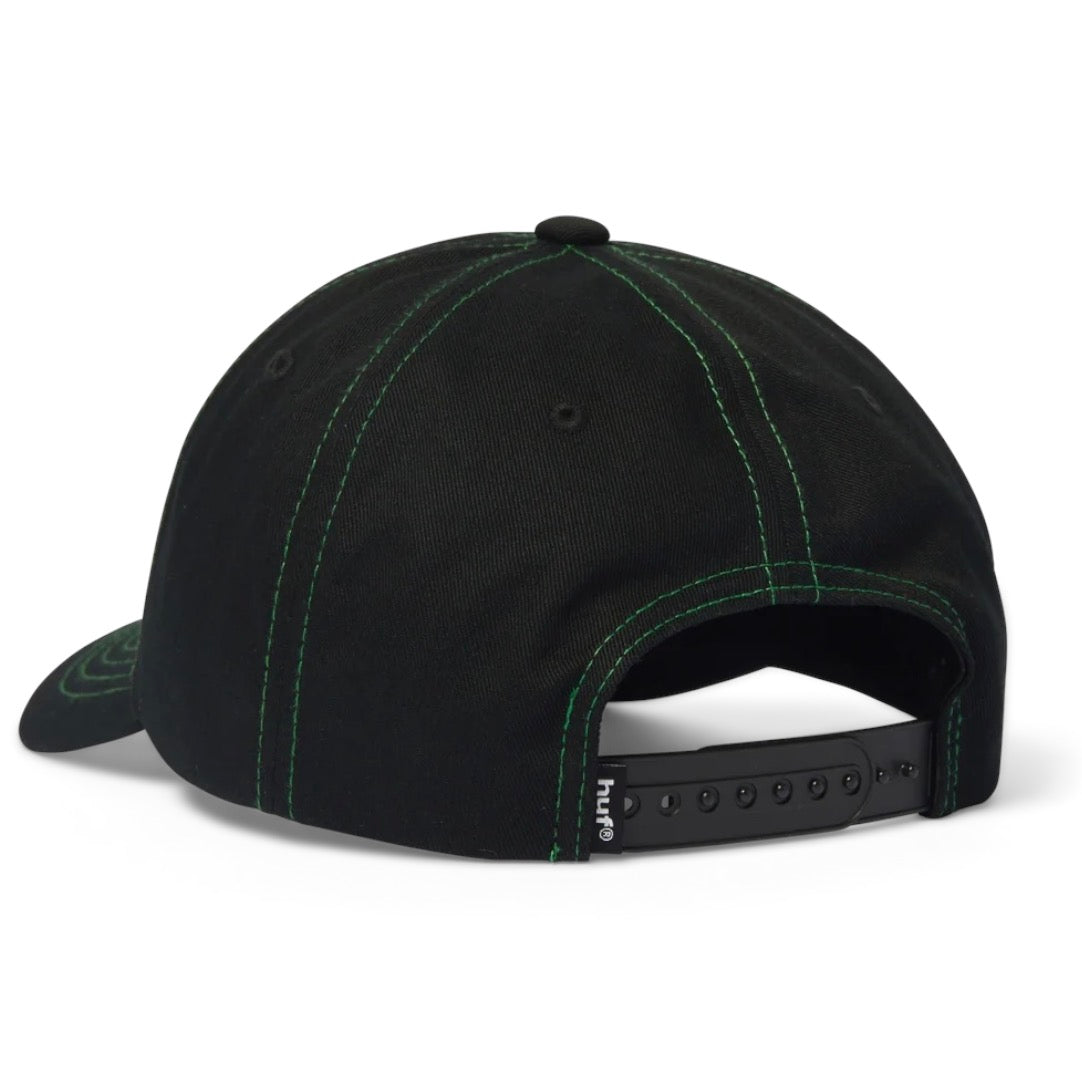 HUF STUCK ON YOU 6 PANEL HAT BLACK