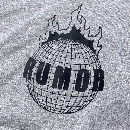 RUMOR BURNING WORLD YOUTH HOODIE GREY