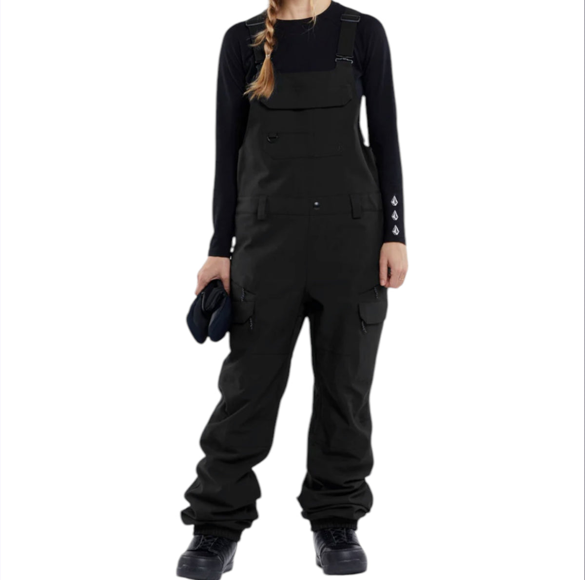 VOLCOM CRESTON 3D STRETCH BIB OVERALL BLACK