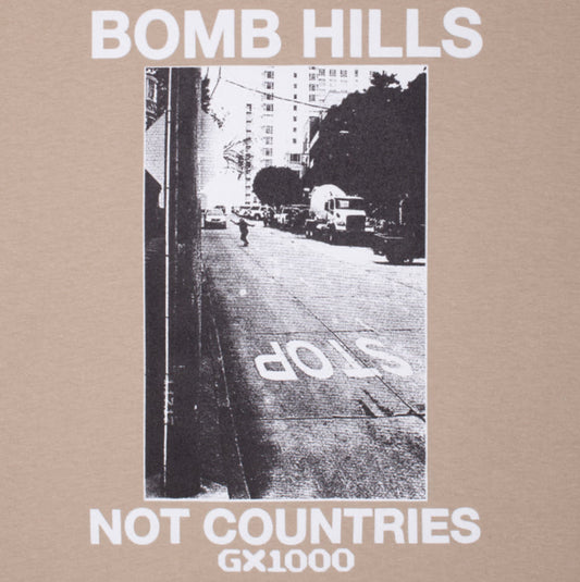 GX1000 BOMB HILLS NOT COUNTRIES HOODIE SAND WHITE