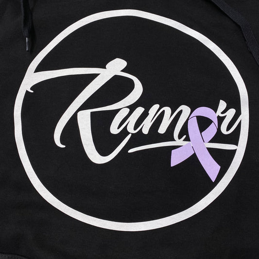 RUMOR BEATS CANCER HOODIE BLACK