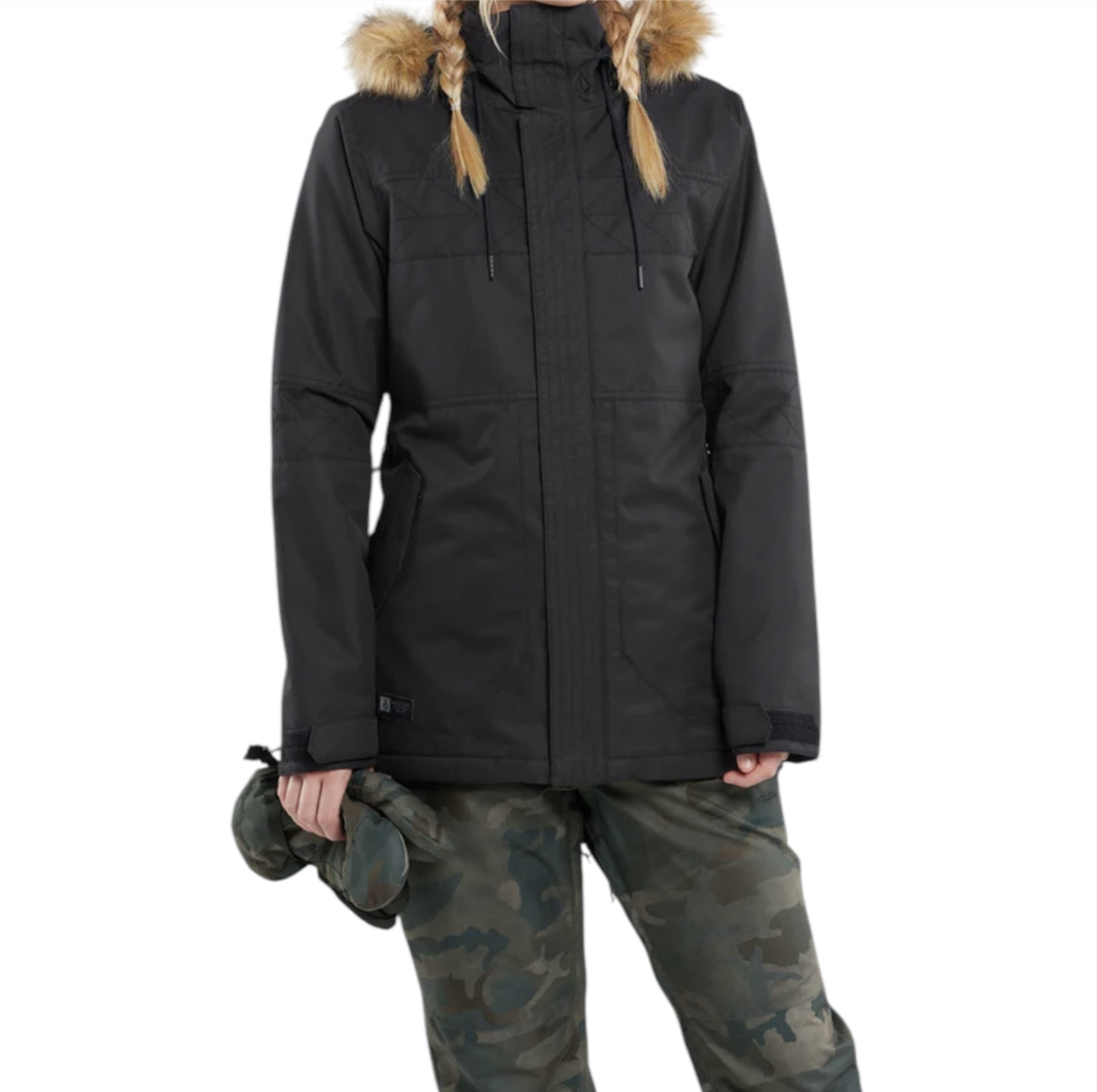 VOLCOM FAWN INSULATED JACKET BLACK