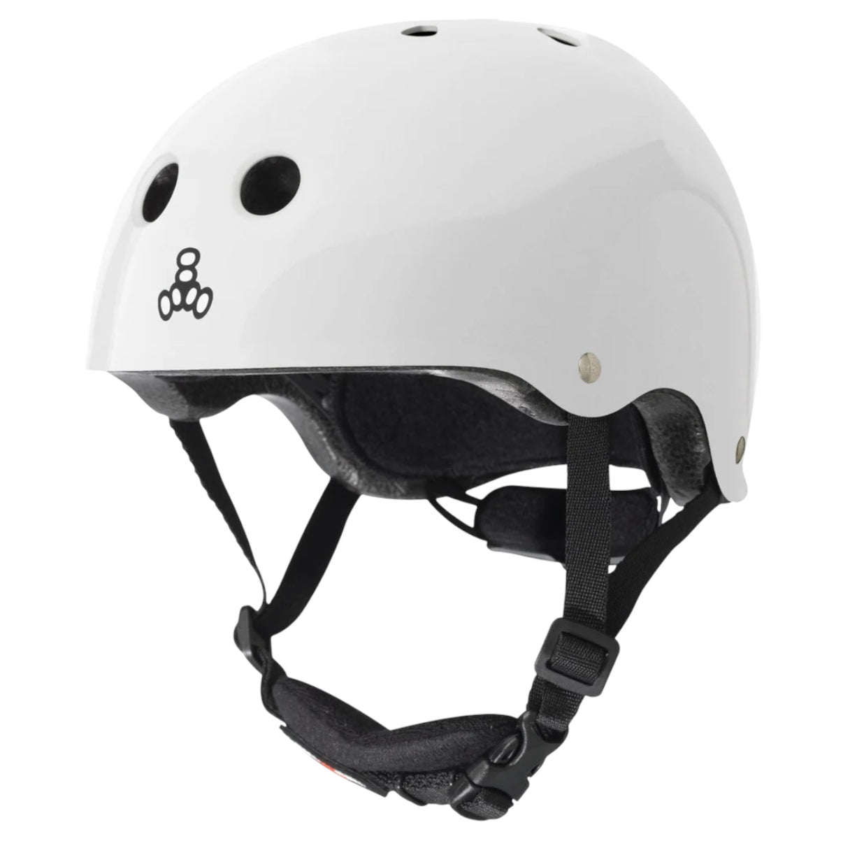 TRIPLE EIGHT LIL 8 YOUTH WHITE GLOSS HELMET