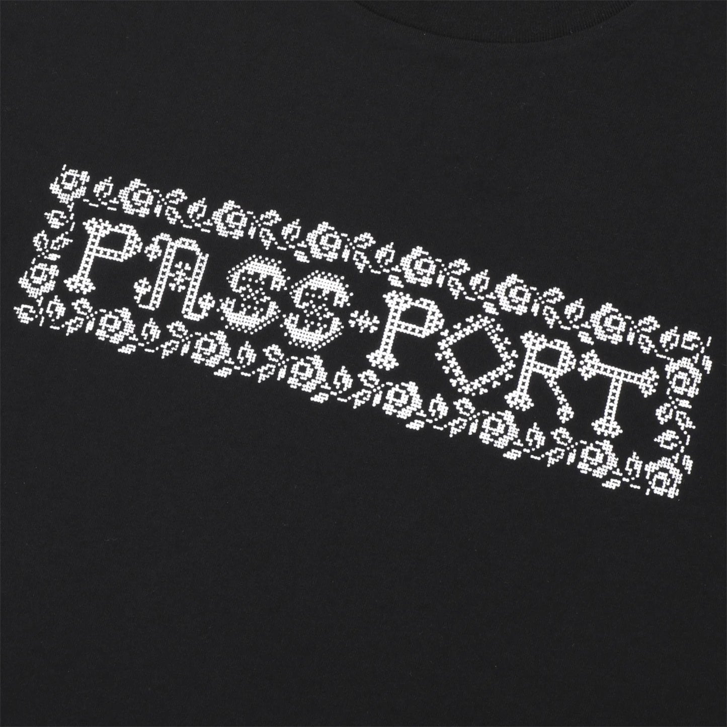 PASSPORT ROSARY TEE BLACK