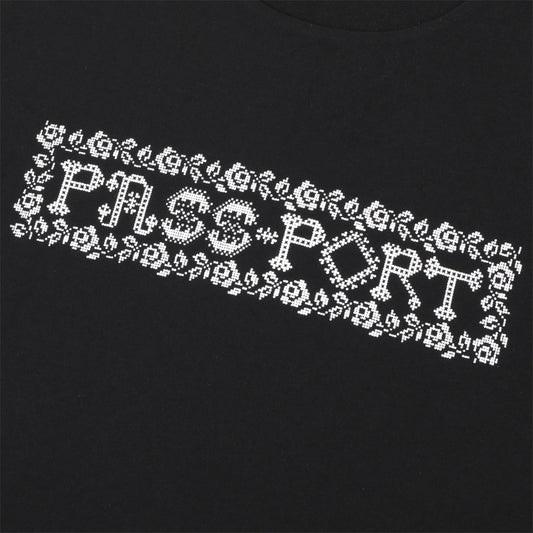 PASSPORT ROSARY TEE BLACK