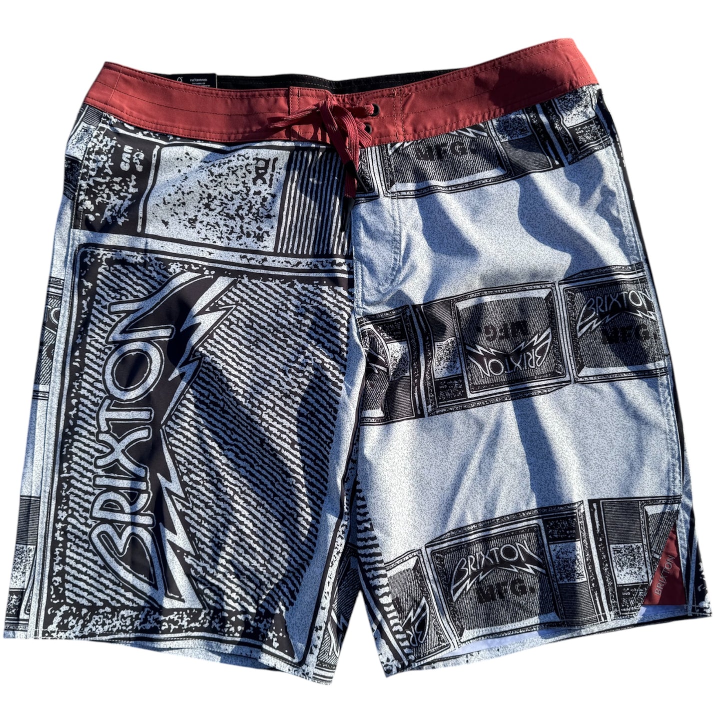 BRIXTON BLITZ BOARDSHORT 21” TV CHECKET AMBER TERRAIN