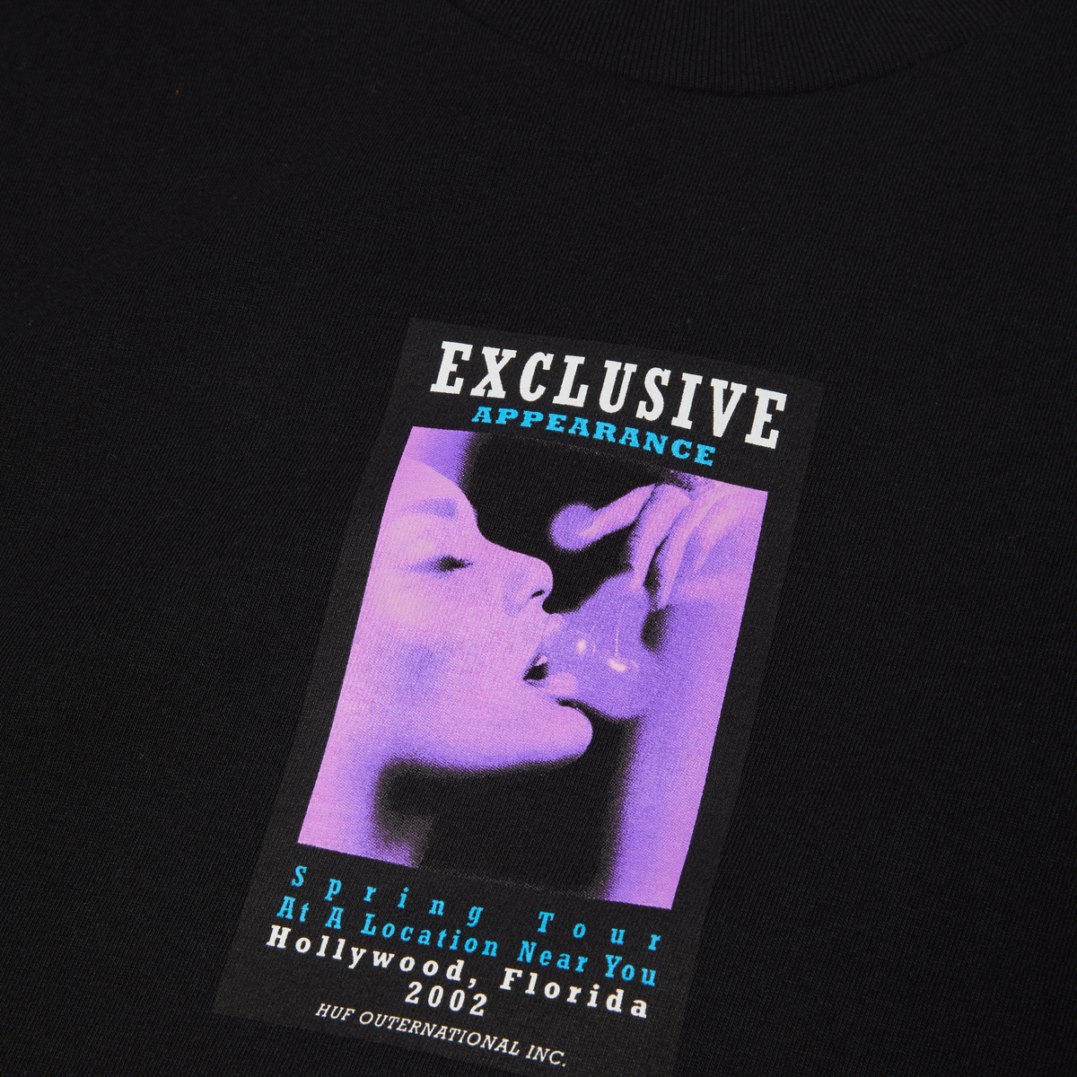 HUF EXCLUSIVE APPEARANCE SS TEE BLACK