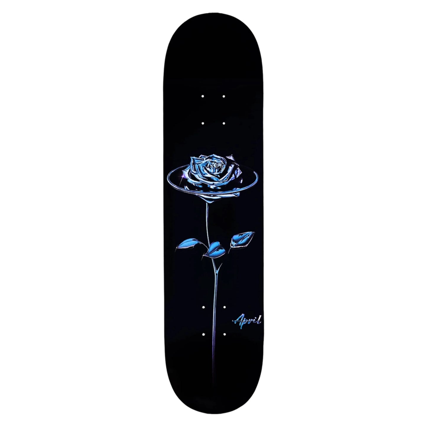 APRIL CHROME ROSE DECK BLACK 8.125