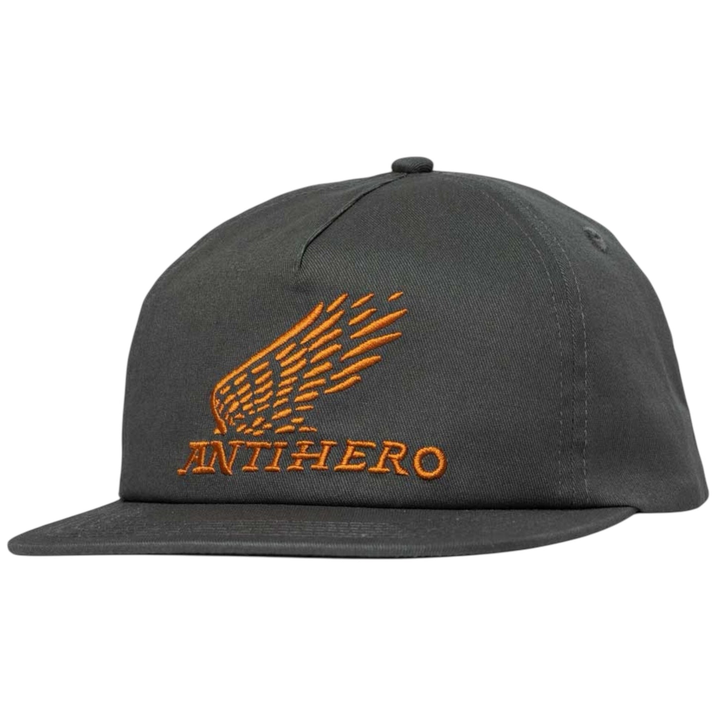 ANTI HERO MOTORIZED SNAPBACK CHARCOAL ORANGE HAT