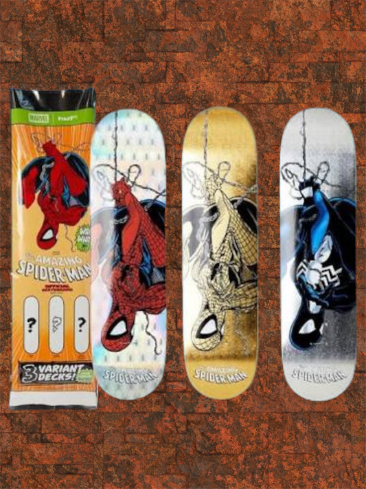 HUF SPIDERMAN 321 BLIND BAG DECKS 8.25