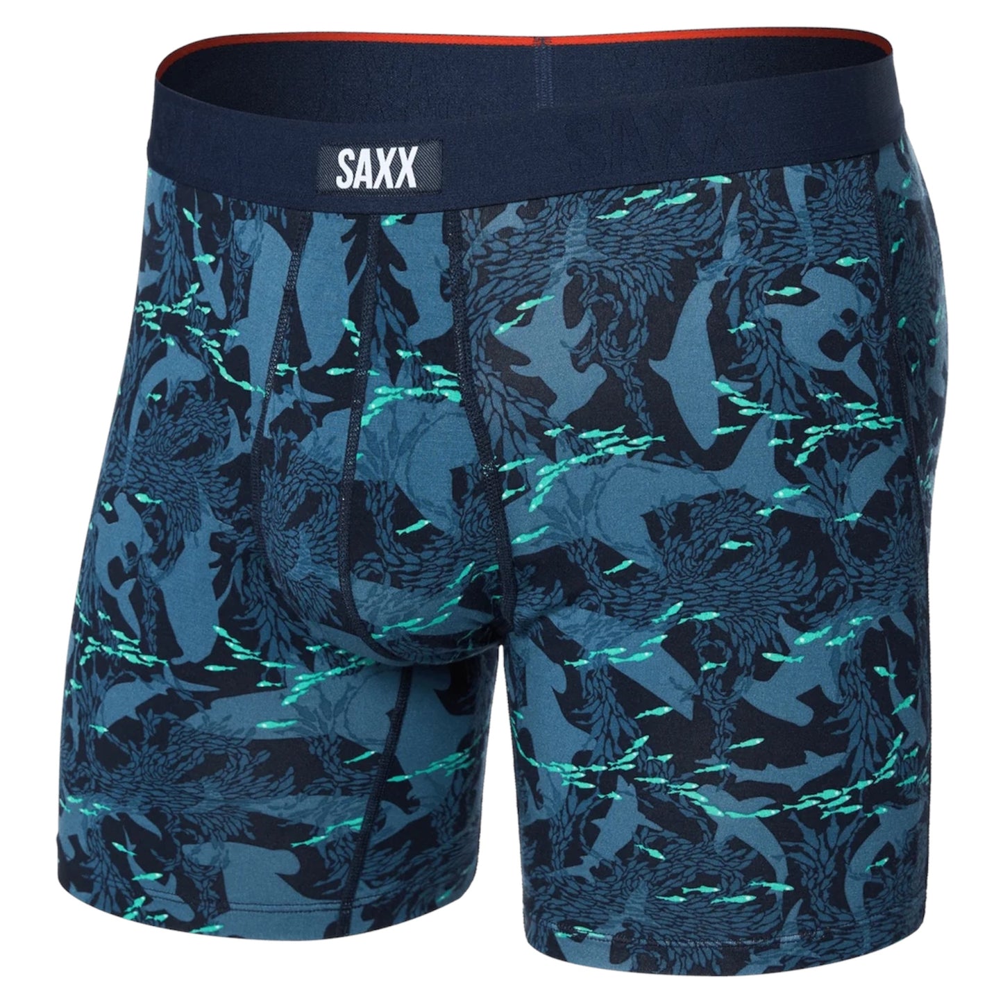 SAXX VIBE XTRA BOXER BRIEF SHARKS AND MINNOWS