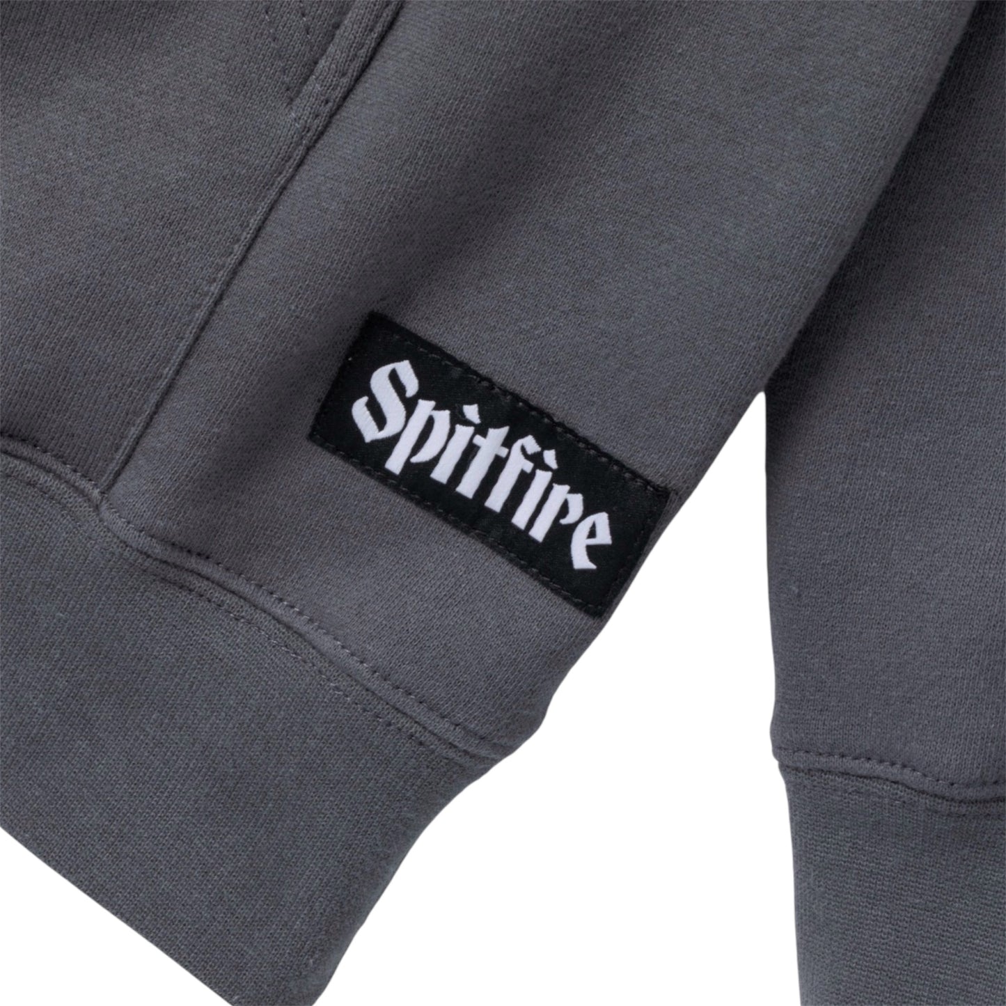 SPITFIRE MOLOTOV ANGEL HOODIE CHARCOAL EMBROIDERY