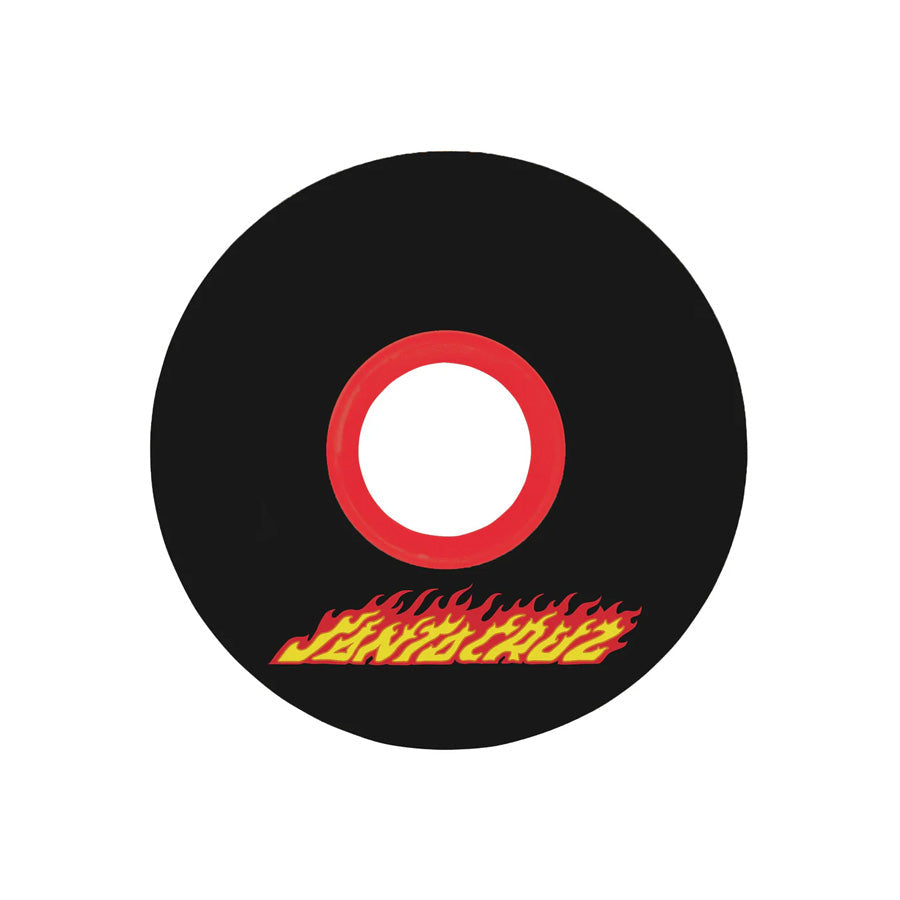 OJ WHEELS FLAME DOT MINI SUPER JUICE BLACK 78a
