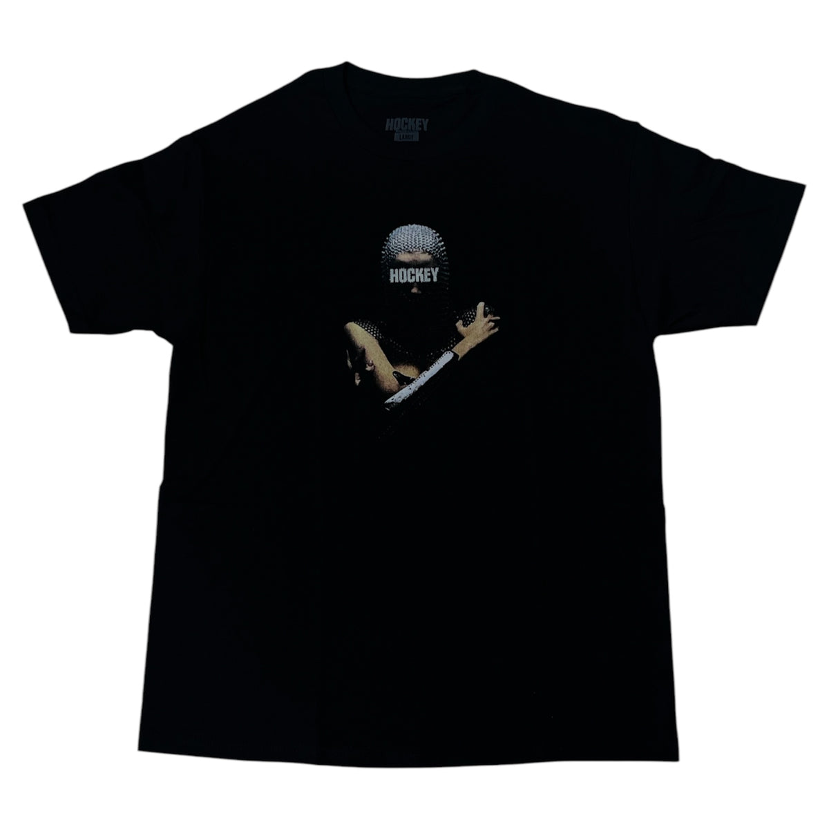 HOCKEY BACK CRACK TEE BLACK