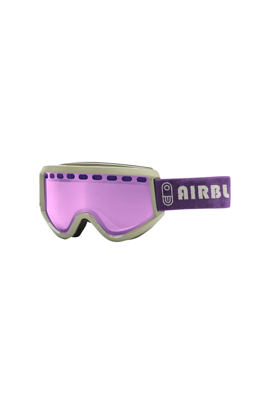 AIRBLASTER STANDARD LENS GOGGLES WARM GREY MATTE PURPLE LENS