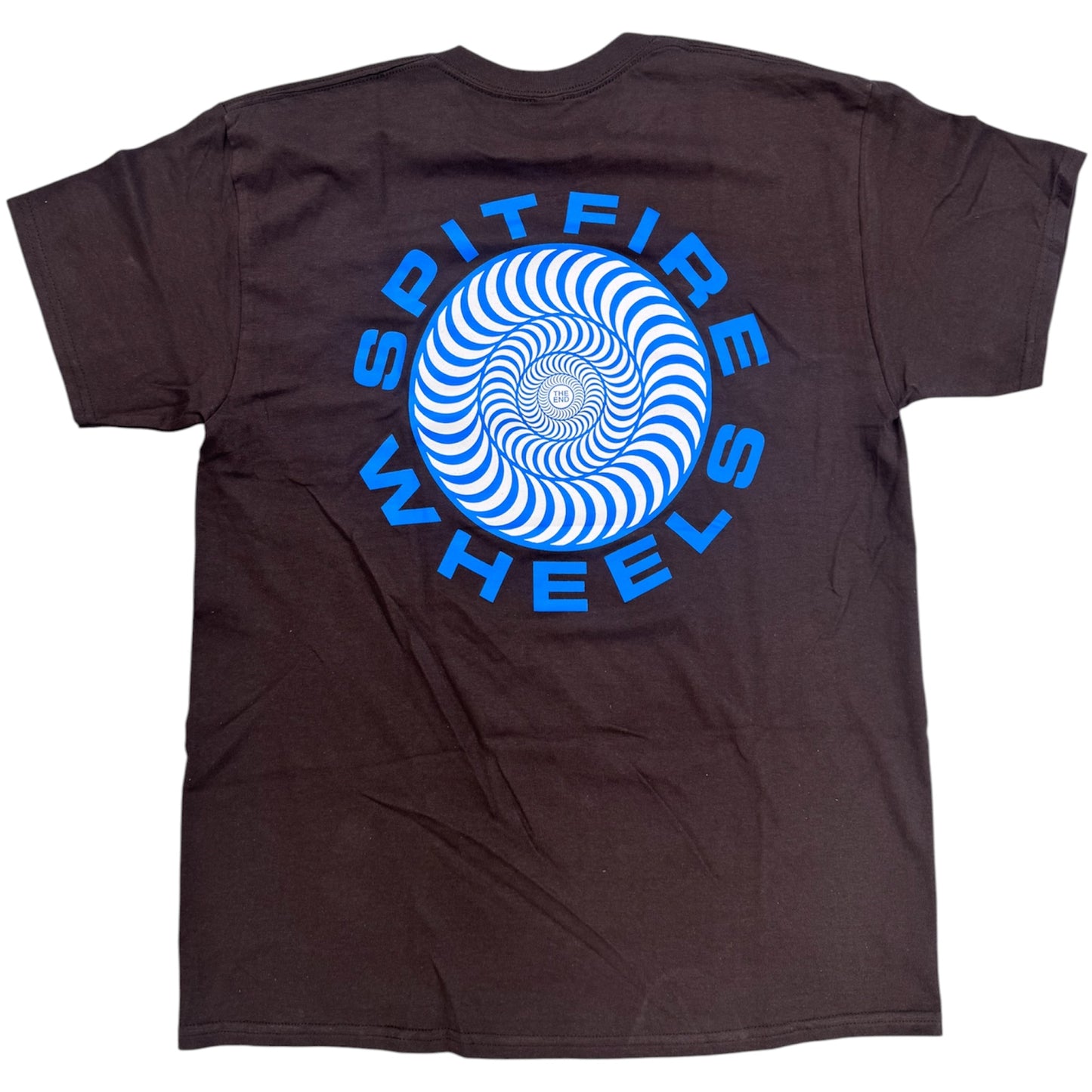 SPITFIRE CLASSIC ‘87 SWIRL FILL TEE DARK CHOCO BLUE PRINT
