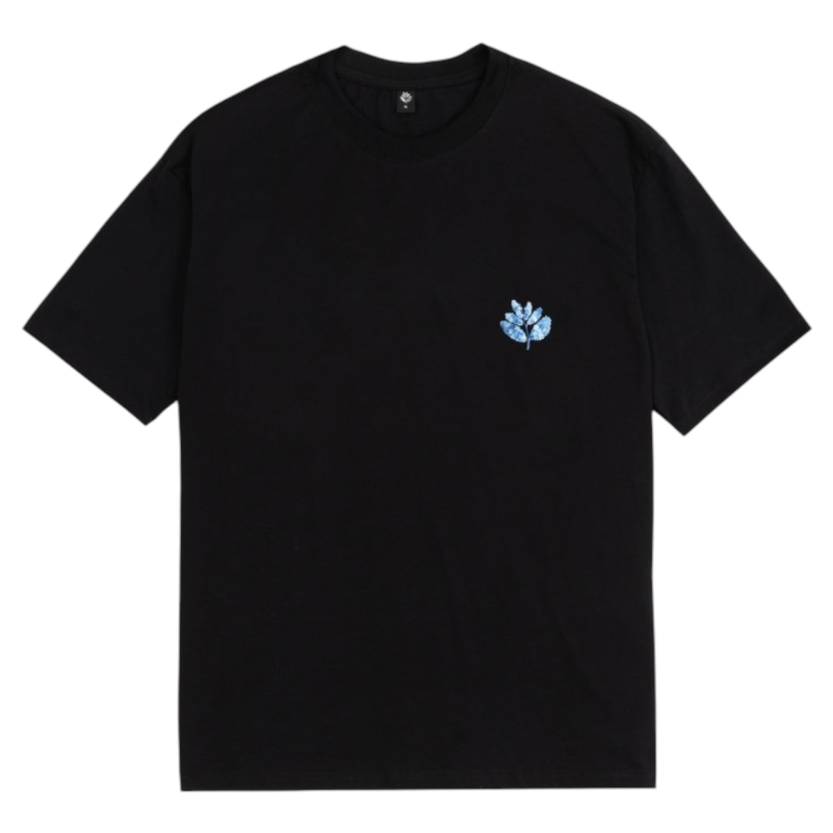MAGENTA BLUE FLOWERS COLLAB TEE BLACK
