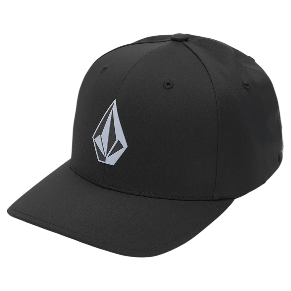 VOLCOM FULL STONE FLEXFIT DELTA BLACK HAT