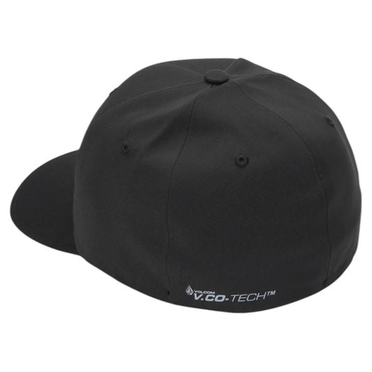 VOLCOM FULL STONE FLEXFIT DELTA BLACK HAT