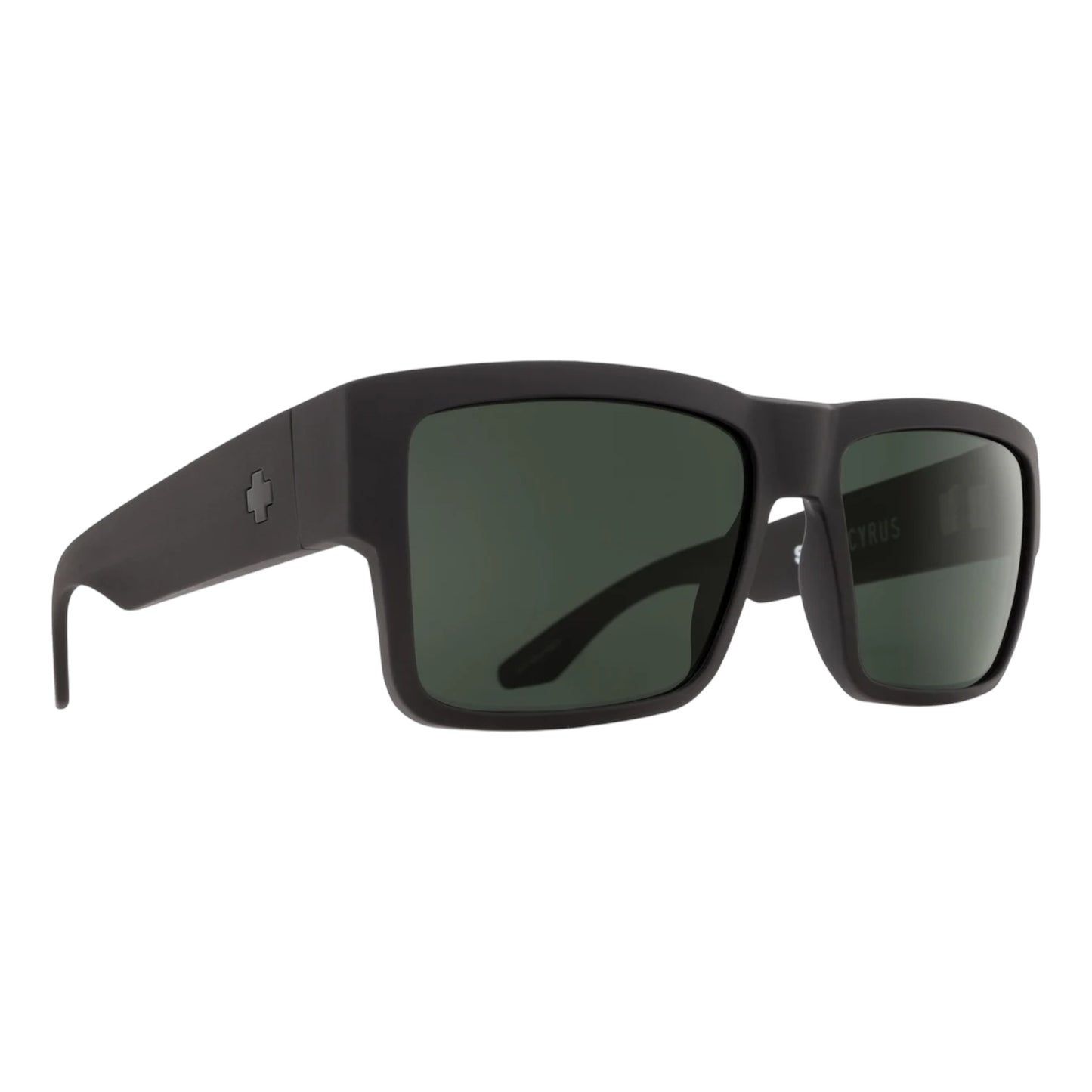 LUNETTES DE SOLEIL SPY CYRUS NOIR MAT HAPPY GRIS VERT