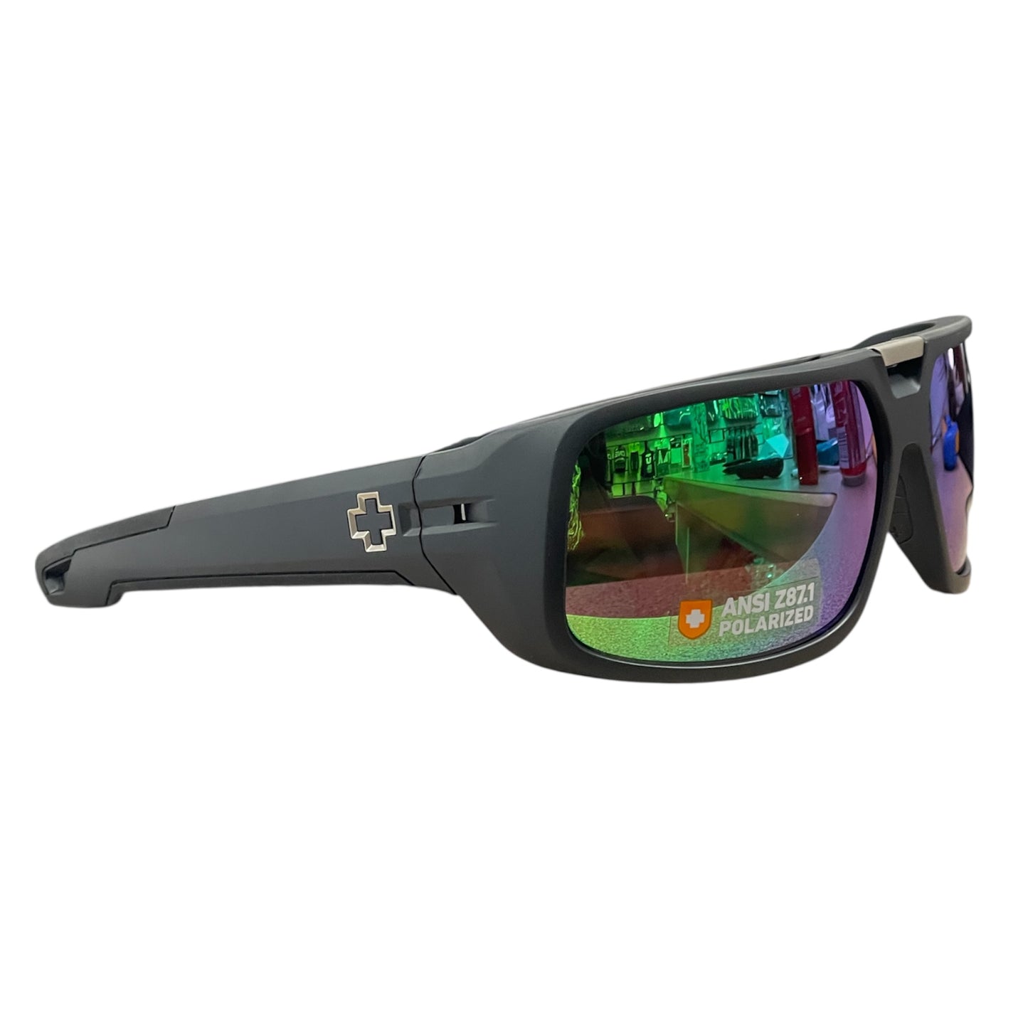 SPY MAINLINE ANSI RX MATTE BLACK HAPPY BRONZE GREEN MIRROR