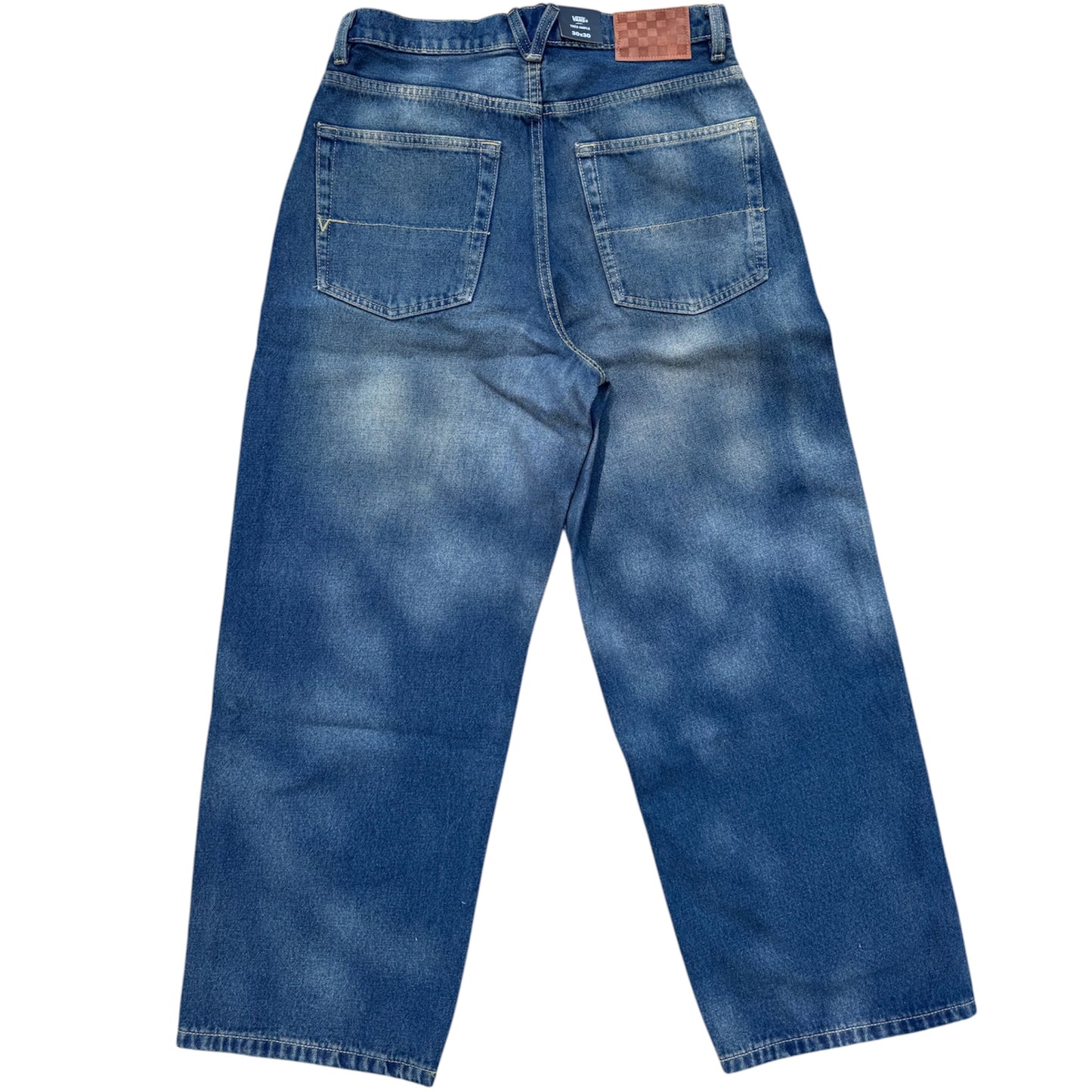 VANS CHECK 5 DENIM BAGGY PANTS DIRTY MEDIUM INDIGO