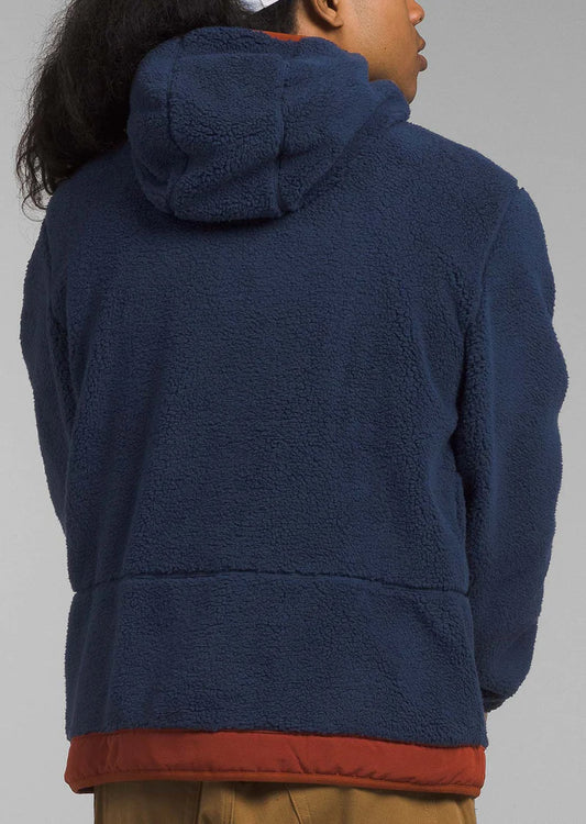 THE NORTH FACE CAMPSHIRE FLEECE HOODIE SUMMIT NAVY/BURGUNDY