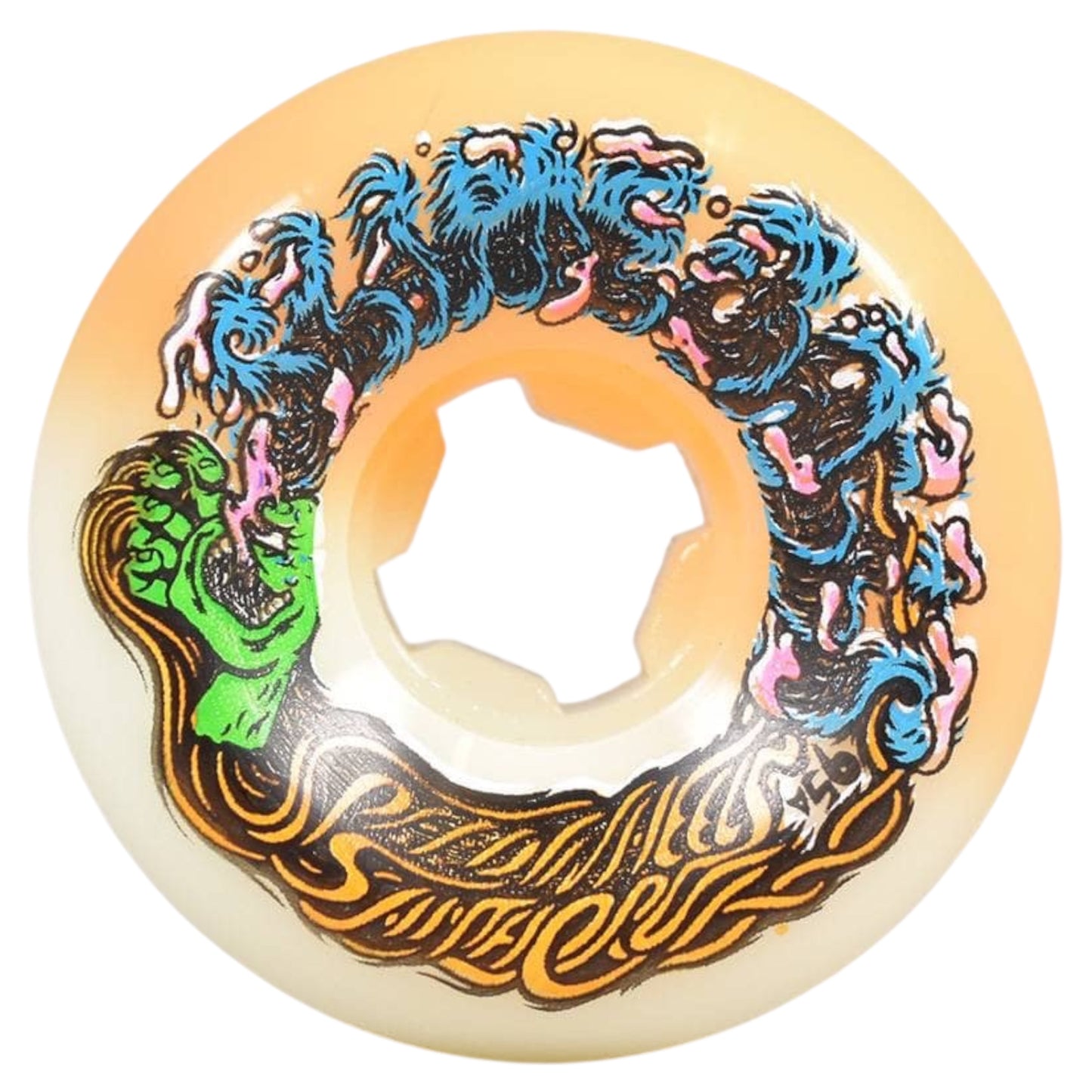 SLIME BALLS HAIRBALLS 50-50 WHITE ORANGE 95A WHEELS