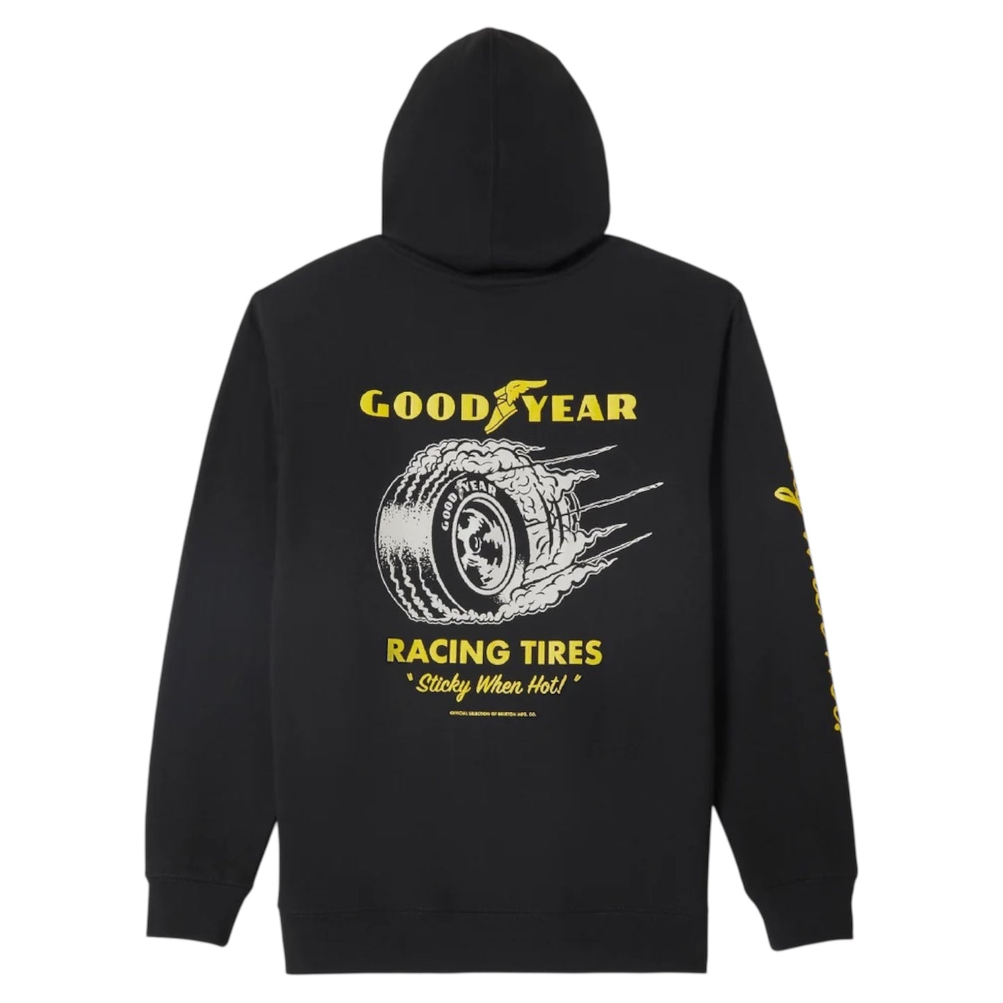 BRIXTON GOODYEAR CHEATER SLICK HOODIE BLACK