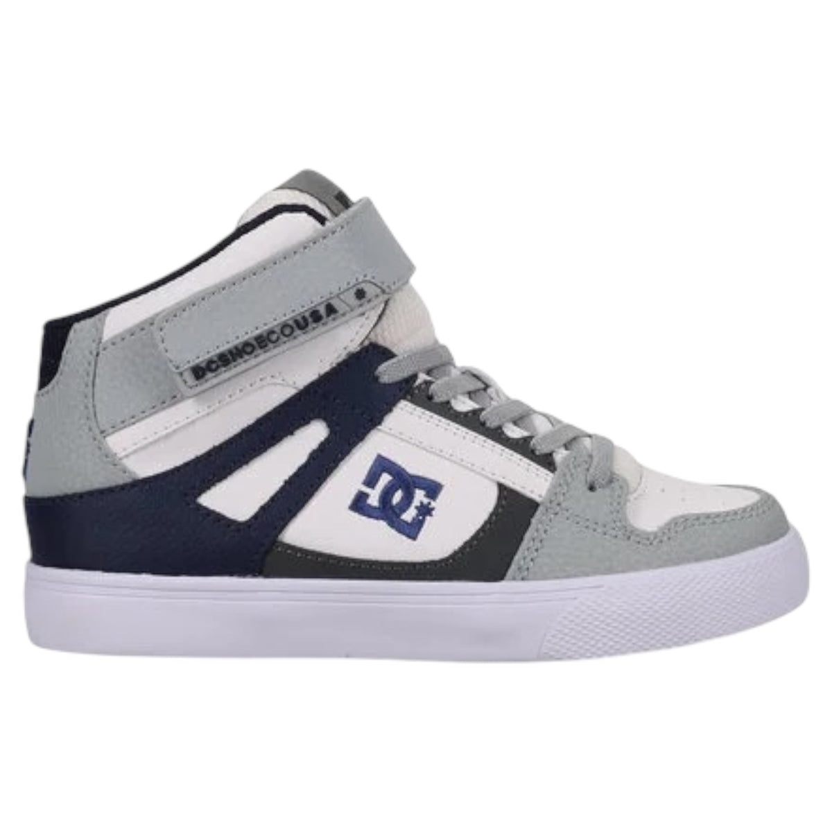 DC YOUTH PURE HIGH TOP EV GREY BLUE WHITE