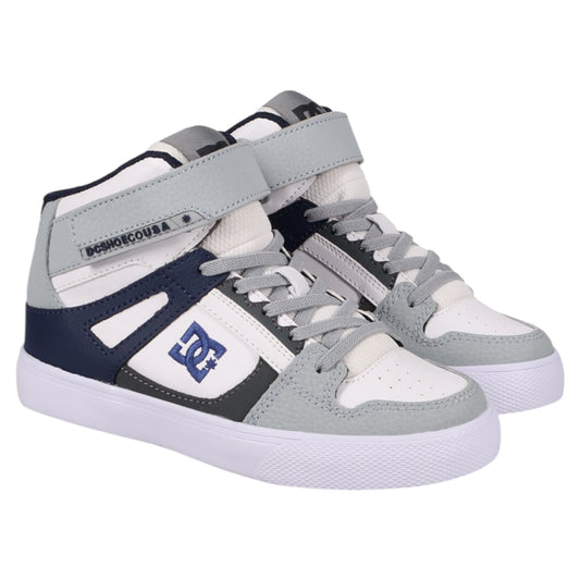 DC YOUTH PURE HIGH TOP EV GREY BLUE WHITE