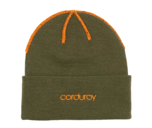 BONNET EN VELOURS CÔTELÉ À L'ENVERS