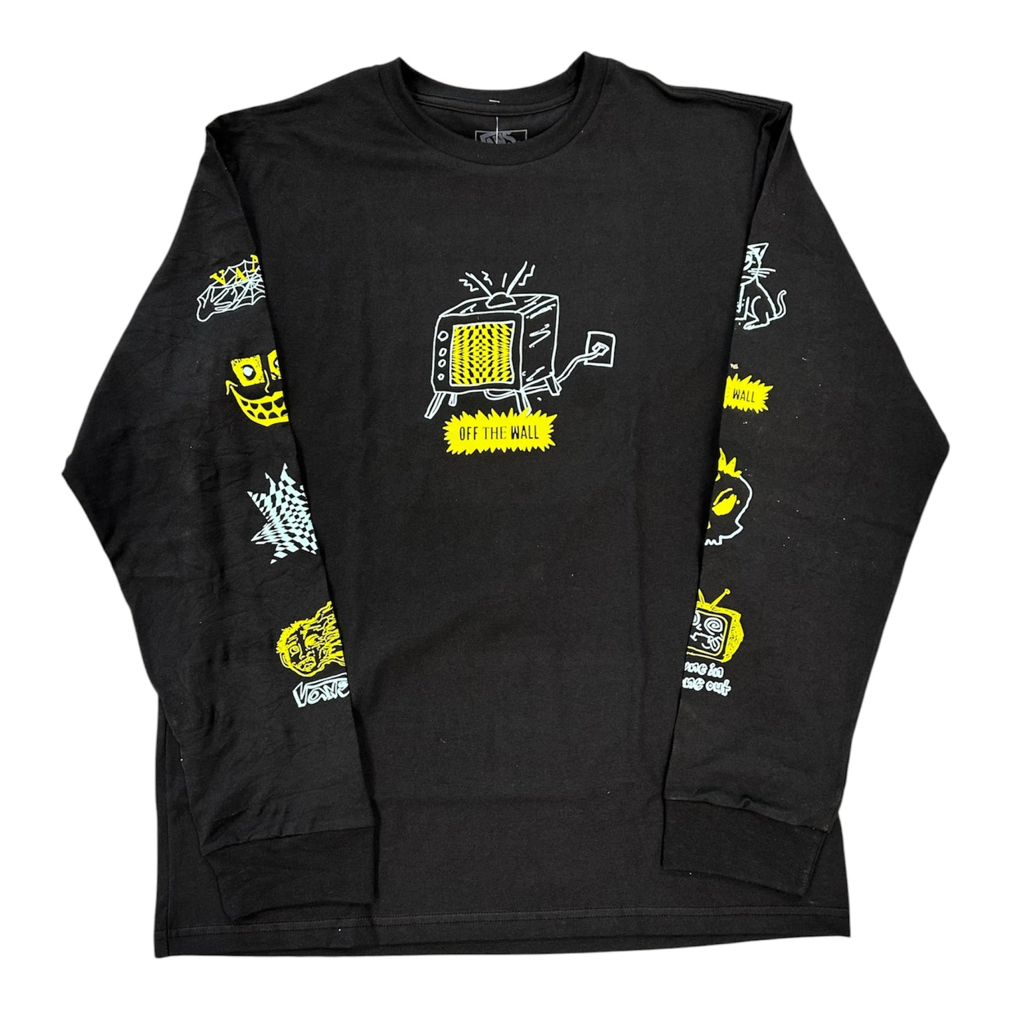VANS BOYS ZONED OUT LONGSLEEVE TEE BLACK
