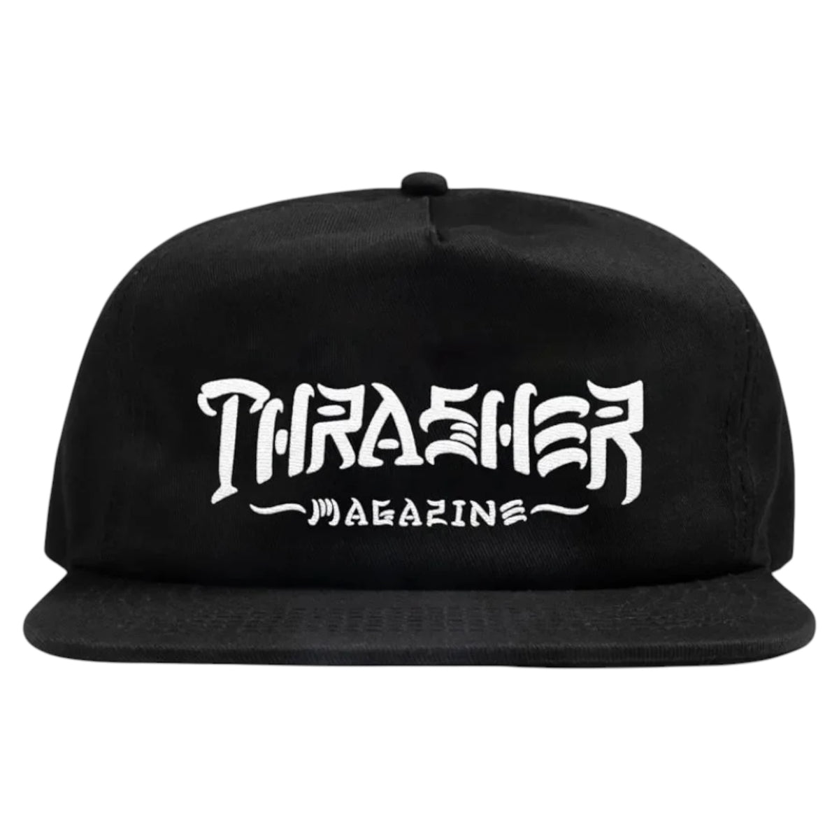 THRASHER THRASH AND DESTROY SNAPBACK HAT BLACK