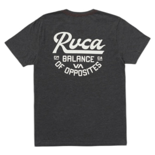 RVCA SCRIPT SEALED SHORT SLEEVE BLACK