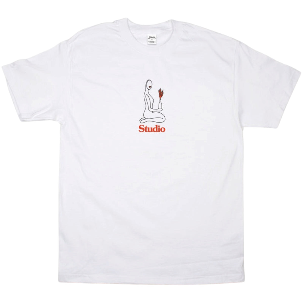 STUDIO FLAME OF LOVE TEE WHITE
