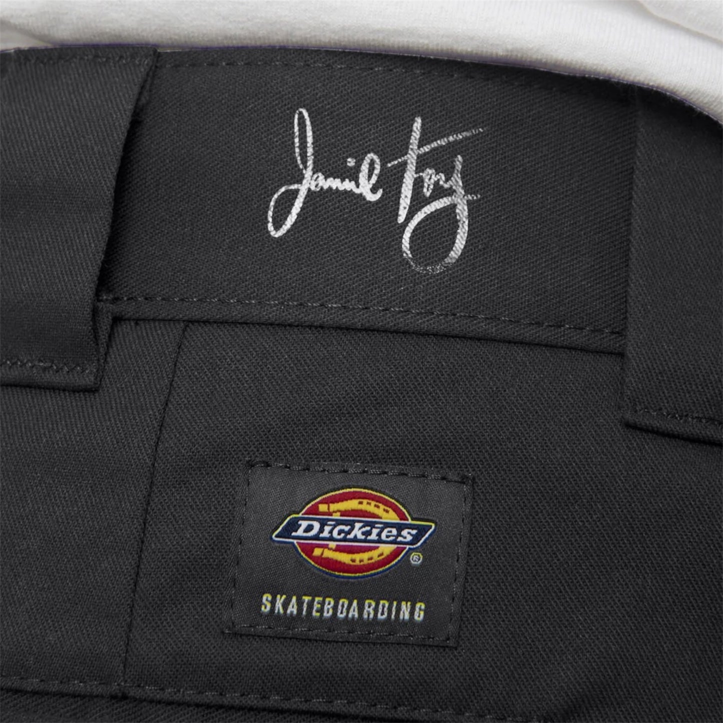 DICKIES JAMIE FOY LOOSE STRAIGHT TWILL PANT BLACK