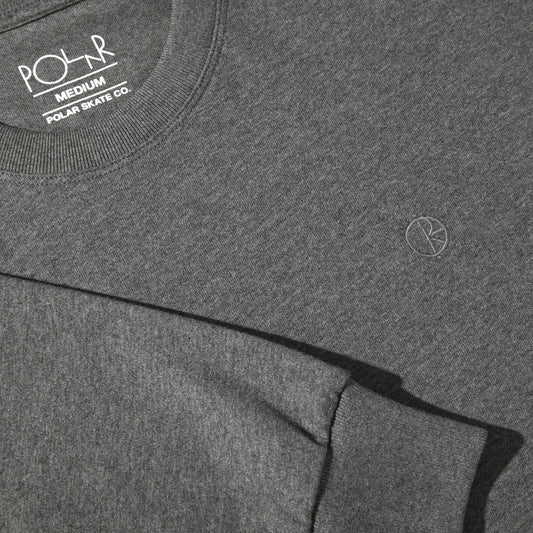 POLAR LONG SLEEVE TEE SHIRT DARK GREY MELANGE