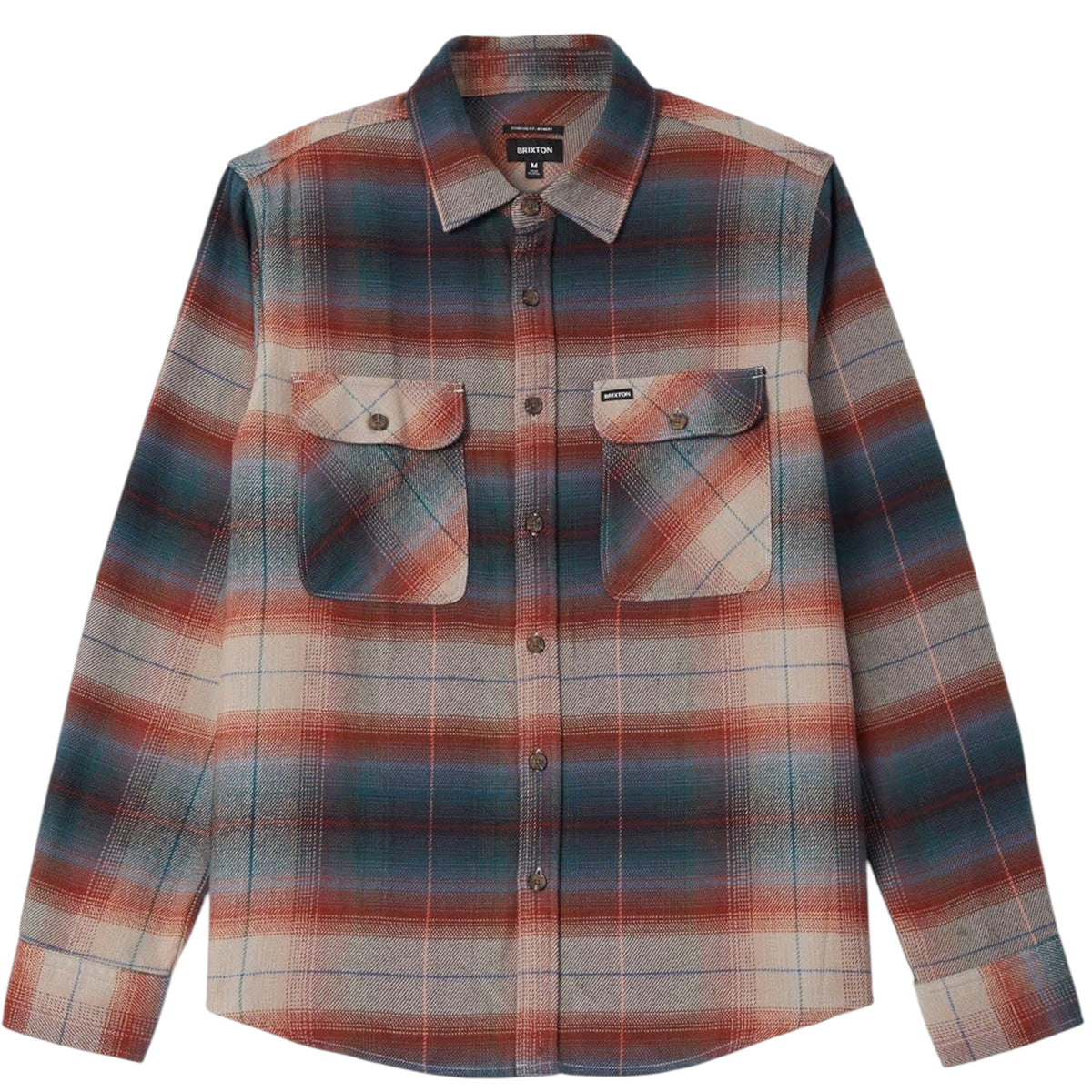 BRIXTON BOWERY FLANNEL MULTI SHADOW