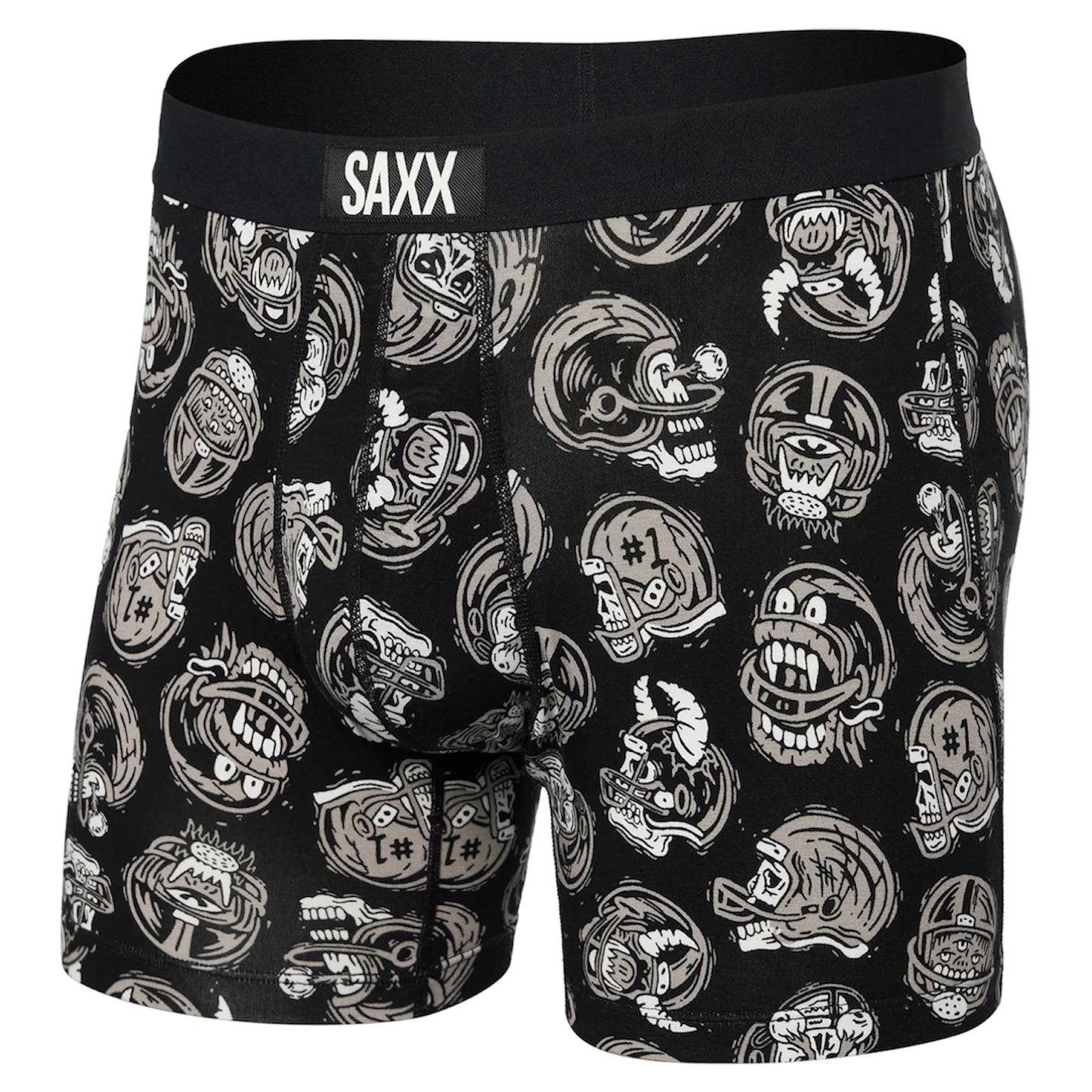 SAXX VIBE SUPER SOFT BOXER BRIEF BRAIN BUCKET BLACK