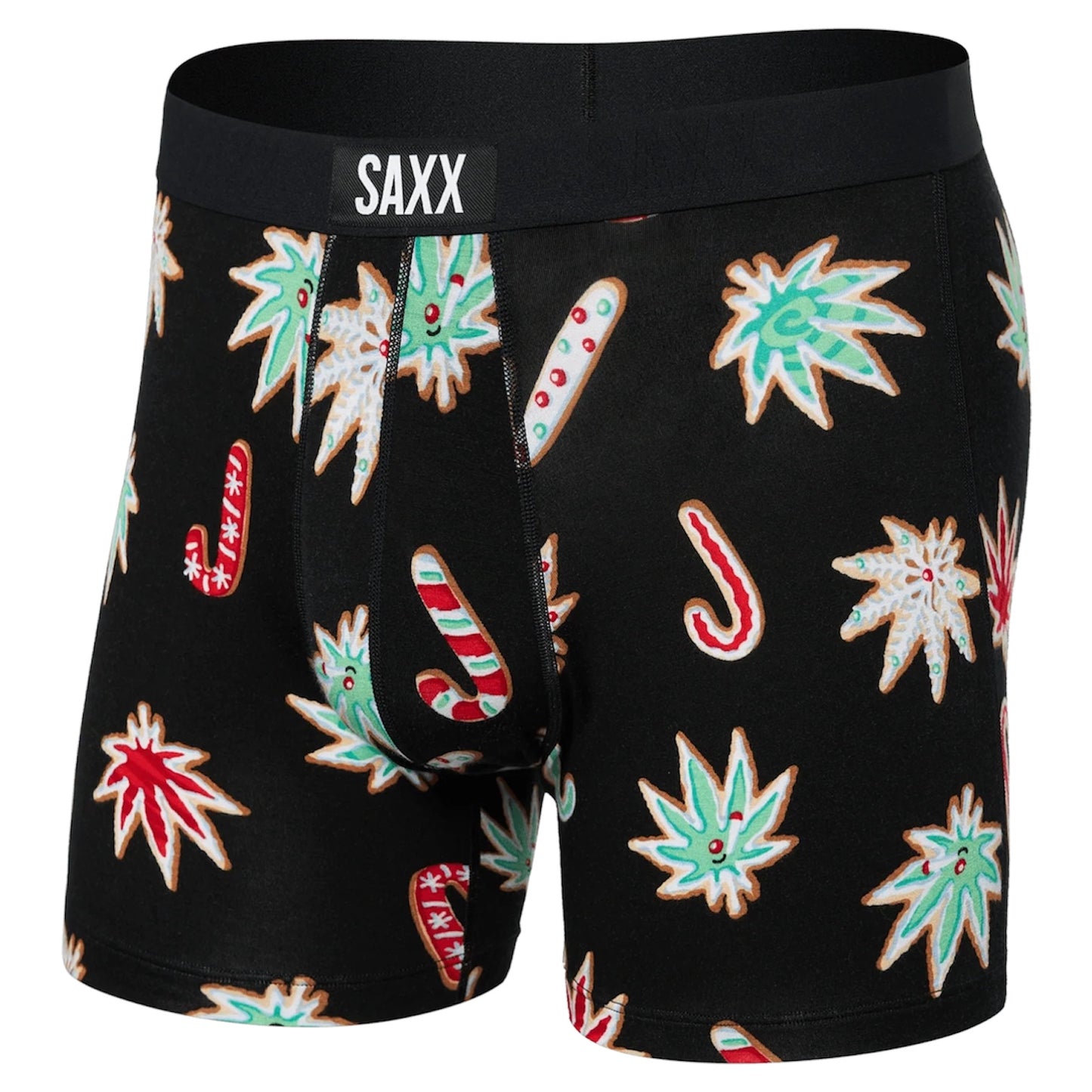 SAXX SUPER SOFT BOXER BRIEF BONG APETIT BLACK